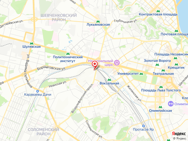 около района Соломенский вокзал